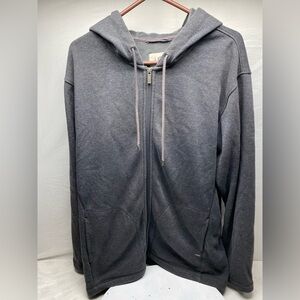UGG Gordon Zip Hoodie Charcoal Grey Soft Inside Men’s Sz L